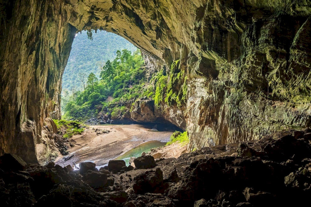 The main chamber of Son Doong Cave can fit a 40-story skyscraper inside